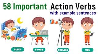 action verbs in english - important action verbs - english vocabulary with pictures and examples