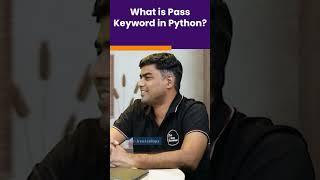 Python Interview Question | What is Pass Keyword in Python? | #shorts #kiransir