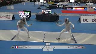 Washington DC Grand Prix 2024 SWF - L8 - Eva Lacheray FRA v Lee Kiefer USA