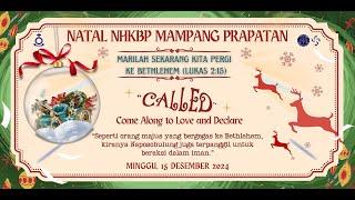 Ibadah Natal Naposobulung HKBP Mampang | Minggu 15-12-2024 | Bahasa Indonesia 17.00 WIB