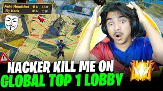 Hacker kill me on Grandmaster lobby Hacker vs Laka Gamer Squad - Garena free fire