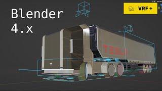 Rigging Techniques A Trailer Truck in blender 4.x #tutorial