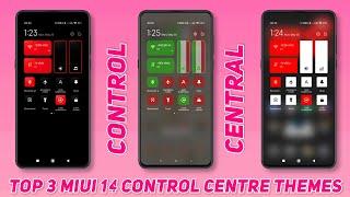 Best Top 3 Control Centre Themes MIUI 14 | Top 3 MIUI 14 Premium Themes | MIUI 14 Themes