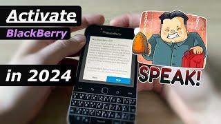 How to ACTIVATE old BlackBerry – if Screen Reader doesn’t want to speak!