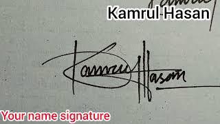 Kamal Hasan name signature