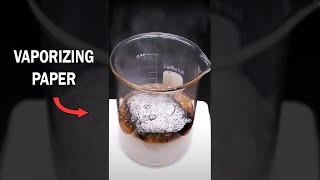 Vaporizing paper in scary piranha solution