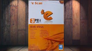 escan antivirus (CD) unboxing