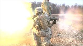 Soldiers Fire Carl Gustaf Recoilless Rifle (Grg m/48)