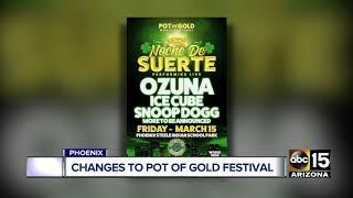 Changes to Pot of Gold Festival