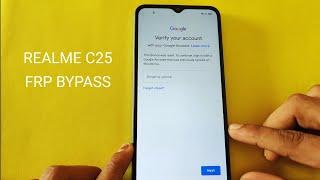 Realme C25 FRP Bypass Google Account
