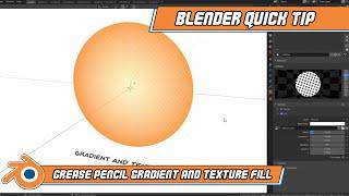 Blender Quick Tip: Creating grease pencil gradient and texture fills