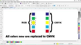 How to change RGB colors to CMYK in CorelDRAW in no time