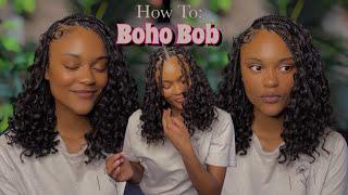 Knotless Boho Bob | •BraidsByTyTi