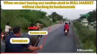 Funny Share Market Meme | For new Investors | Know the fundamentals