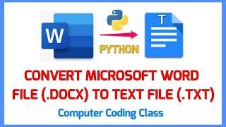 how to convert docx to txt file in python |  microsoft word automation with python