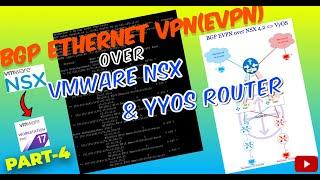 [Video] Part4 || BGP EVPN over VMware NSX and Vyos Router under Homelab Post Checks Overview.