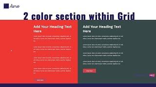 create two colored section without breaking the grid in Elementor