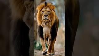 Baby Lion and Father Animal Exotic Cute Ep43 #animalcute #animals #lion