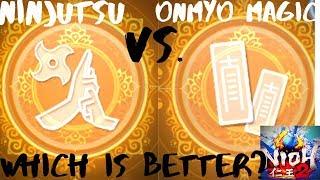 Nioh 2 Ninjutsu & Onmyo Magic Comparison | Ninjutsu vs. Onmyo