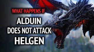 Skyrim ٠ What Happens If Alduin Does Not Attack Helgen