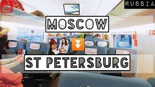 Travelogue | Moscow to St. Petersburg via SAPSAN Train Russia [December 2019, EP 5]