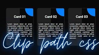 Clip Path Css3 Card hover Animation | Css Clip Path Tutorial