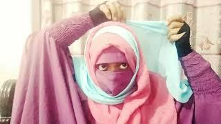 Double layer niqab tutorial |how to wear layer hijab |hijab style 2021|Niqabi vlogger Nasrin Mukta