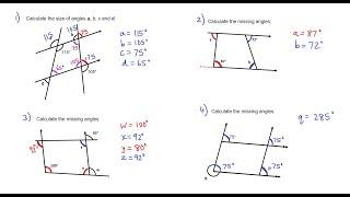 Calculating Angles on Parallel Lines