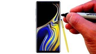 Drawing the Samsung Galaxy Note 9