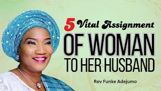 Five vital assignment of woman to her husband // Funke Adejumo #relationship #marriage