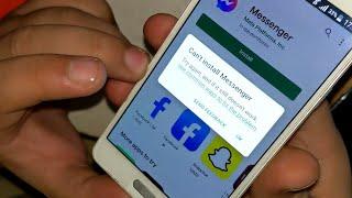 Can't Install Messenger - Error Fix - How to Install Facebook Messenger On Old Android  Phone