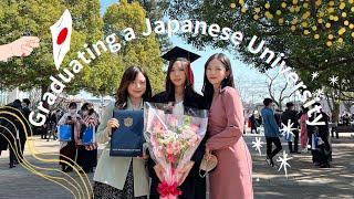 [JAPAN VLOG] My sister graduated her university in Japan | Buying a cute bouquet, clips of friends