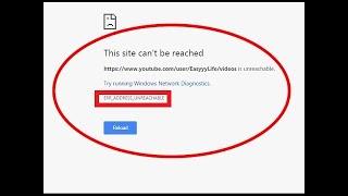 How to Fix This Site Can’t Be Reached ERR ADDRESS UNREACHABLE in Chrome