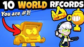 I Broke 10 WORLD RECORDS in Brawl Stars!