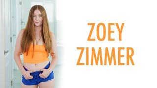 On set with newcomer Zoey Zimmer