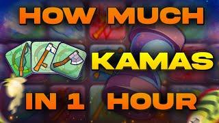 How many KAMAS can I MAKE with 3 LEVEL 200 PROFESSIONS in 1 HOUR?