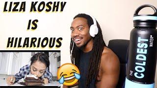 {{REACTION}} Liza Koshy - MY ADDICTION. THOUGHTS WHILE EATING.