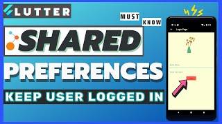 Flutter SharedPreferences Login  | Flutter SharedPreferences Tutorial | Flutter Keep User Logged In