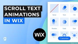 How to Create Scrolling Text Animations in Wix | EASY