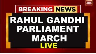 Rahul Gandhi Speech LIVE: Rahul Gandhi  Parliament March |  INDIA alliance students protest