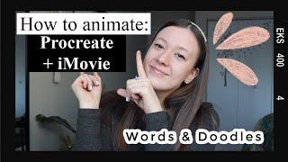 How to Animate | Procreate & iMovie | *EASY*
