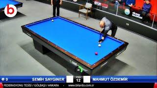 Semih SAYGINER Vs Mahmut ÖZDEMİR | 3 BANT BİLARDO 1.ETAP | 3 Cushion Billiards 3쿠션 당구 - bida 3 băng