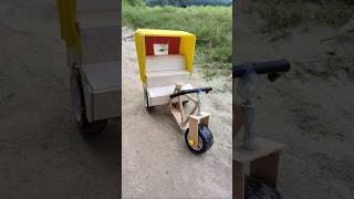 How to make mini Rickshaw