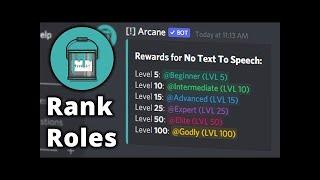 How To Setup Level UP Roles With ARCANE Bot | Discord | Working | Arcane | Lambo |