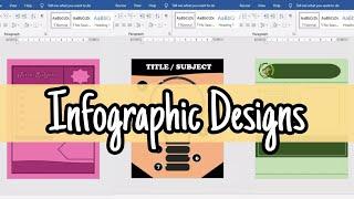 INFOGRAPHIC DESIGN IDEAS using MICROSOFT WORD | Charlz Arts