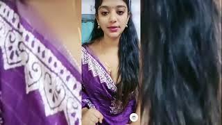 Korean dance practice at home wearing new design saree out look tutorial 261