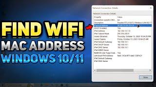 How to Find the WiFi Mac Address on Windows 10 (Tutorial)