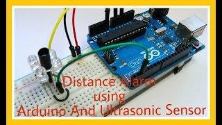 Distance Alarm using Ultrasonic Sensor and Arduino Nano