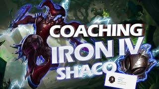 Coaching Iron IV - 25 % Winrate - Shaco First Time