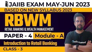 JAIIB Exam May 2023 (Based on New Syllabus) | JAIIB RBWM | Paper - 4 | Module - A | Class - 3